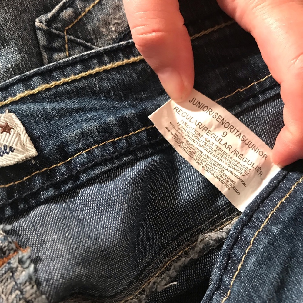 LEI mini jean denim skirt size 9 western - Picture 6 of 9